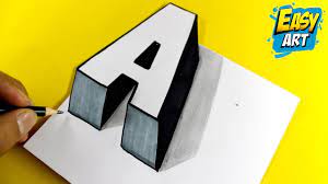 how to draw 3d letters letter draw