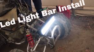 How To Install Led Light Bar On Atv Youtube