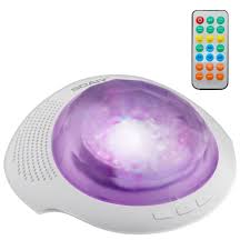Soaiy Remote Bluetooth Aurora Night Light Projector And Relaxation Sound Machine White Noise Ma Baby Night Light Projector Sound Machine Night Light Projector