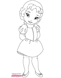 Meet belle, the fifth princess of the disney princess. Disney S Little Princesses Coloring Pages Disneyclips Com