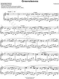Greensleeves for piano (easy and beautiful) Sheet Music Boss Greensleeves Sheet Music Piano Solo In D Minor Download Print Sku Mn0189493