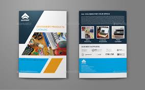 Products Brochure Design Stationery Products Catalog Bi Fold