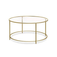Round Glass Coffee Table For