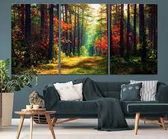 Extra Large Peaceful Forest Wall Art