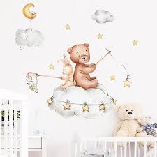 Teddy Bear Wall Stickers Removable Kids