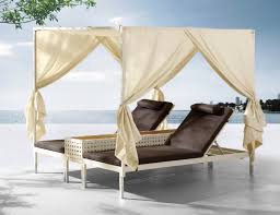 Taco Double Chaise Lounge With Canopy
