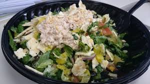 Our tuna salad is simply delish. Subway Chopped Salad Review