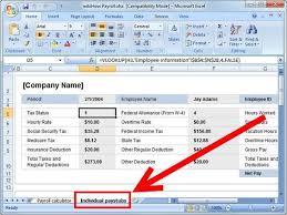 Prepare Payroll In Excel Payroll Template Microsoft Excel