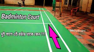 badminton court size merement