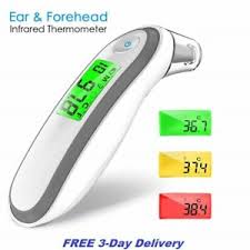 Details About Ear Thermometer Instant Reading Fever Warning Memory Function For Baby Adults