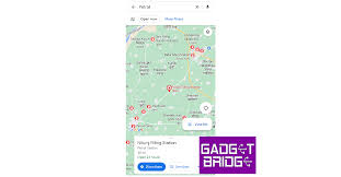 nearest gas stations using google maps