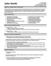 Is a cv right for you? Medical Laboratory Technician Resume Of Medical Laboratory Assistant Resume Template Free Templates