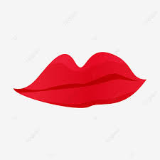big red lips clipart vector clipart