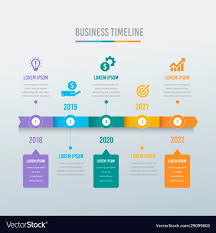 business timeline and diagram template