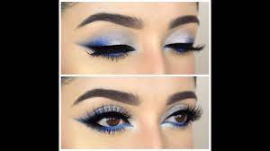dramatic blue and silver tutorial