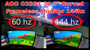Boasting a 32 curved va panel with quad hd resolution, 144hz, freesync and extended color, this monitor can handle most gamers' agendas. Aoc C32g1 31 5 Curved Frameless Gaming Monitor Fhd 1920x1080 1ms 144hz Unboxing And Quick Review Youtube
