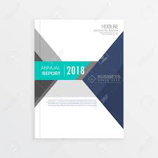 Business Brochure Template Design In Geometric Shapes Annual
