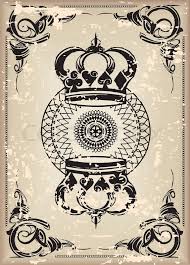 Playing cards may have been invented during the tang dynasty around the 9th century ad as a result of the usage of woodblock printing technology. The Reverse Side Of An Old Playing Stock Vector Colourbox