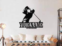 Custom Golf Sign Golf Metal Wall Art