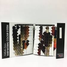 International Hair Color Chart Hair Color Mixing Swatch Book