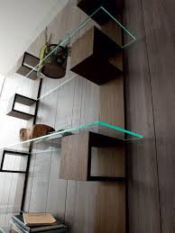 Vertical Bookcase In Wood And Glass
