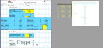 steel column design spreadsheet