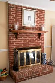 diy red brick fireplace makeover ideas