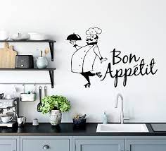 Wall Art Stickers Bon Appetit Chef Home