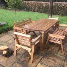 Solid Wood Garden Patio Furniture Set