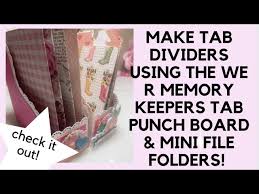 r memory keepers tab punch board