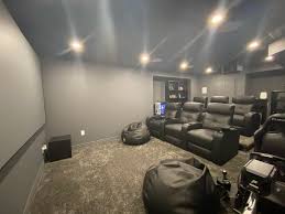 Small home theater room ideas like the one in the attic are simple, minimalist, and functional. Basement Home Theatre Finished Basement In 2 Weeks