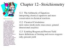Ppt Chapter 12 Stoichiometry