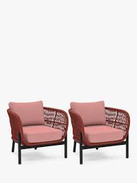 See more ideas about garden chairs, outdoor chairs, chair. John Lewis Partners Basket Rope Garden Lounging Armchairs Set Of 2 At John Lewis Partners