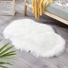 faux fur rug sheepskin pelted 60x90