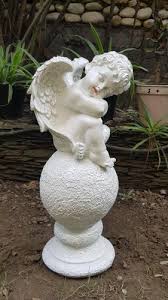 Sitting Angel Resin Statue For Garden