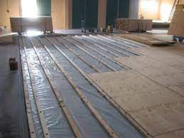 install wood floor below grade