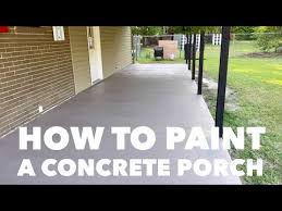 How To Paint A Concrete Porch You