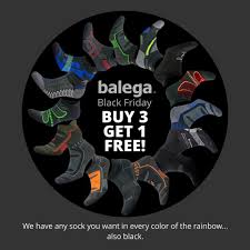 Balega International - It's the sale you've been waiting for! Your favorite  socks are Buy 3 Get 1 FREE at www.Balega.com. Code: FALLBUY3GET1 Stock up  for the whole family... or yourself 😉
