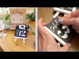wedding diy table numbers on a budget
