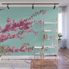 Japanese Cherry Blossom Tree Wall Mural