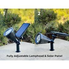 Techko Solar Spotlight 410 Lumens Black