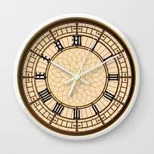 Big Ben At Clock Face Wall Clock By