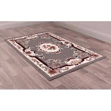 aubusson fl pattern rug hallway