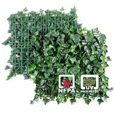 Artificial Ivy Green Leaf Mat Wall