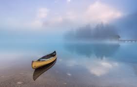 Обои вода, туман, лодка, тишина, покой картинки на рабочий стол, раздел природа - скачать