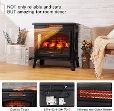 Electric Fireplace Infrared Heater 3d