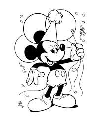 100 mickey mouse colouring pictures