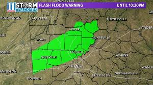 If you are in a flood prone area move immediately to high ground. Flash Flood Warning Issued For Parts Of North Georgia 11alive Com
