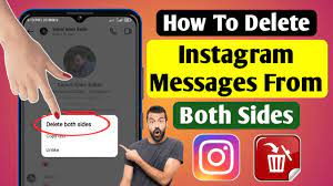 how to delete insram chat from both