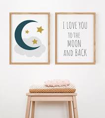 Nursery Wall Art Printable Moon